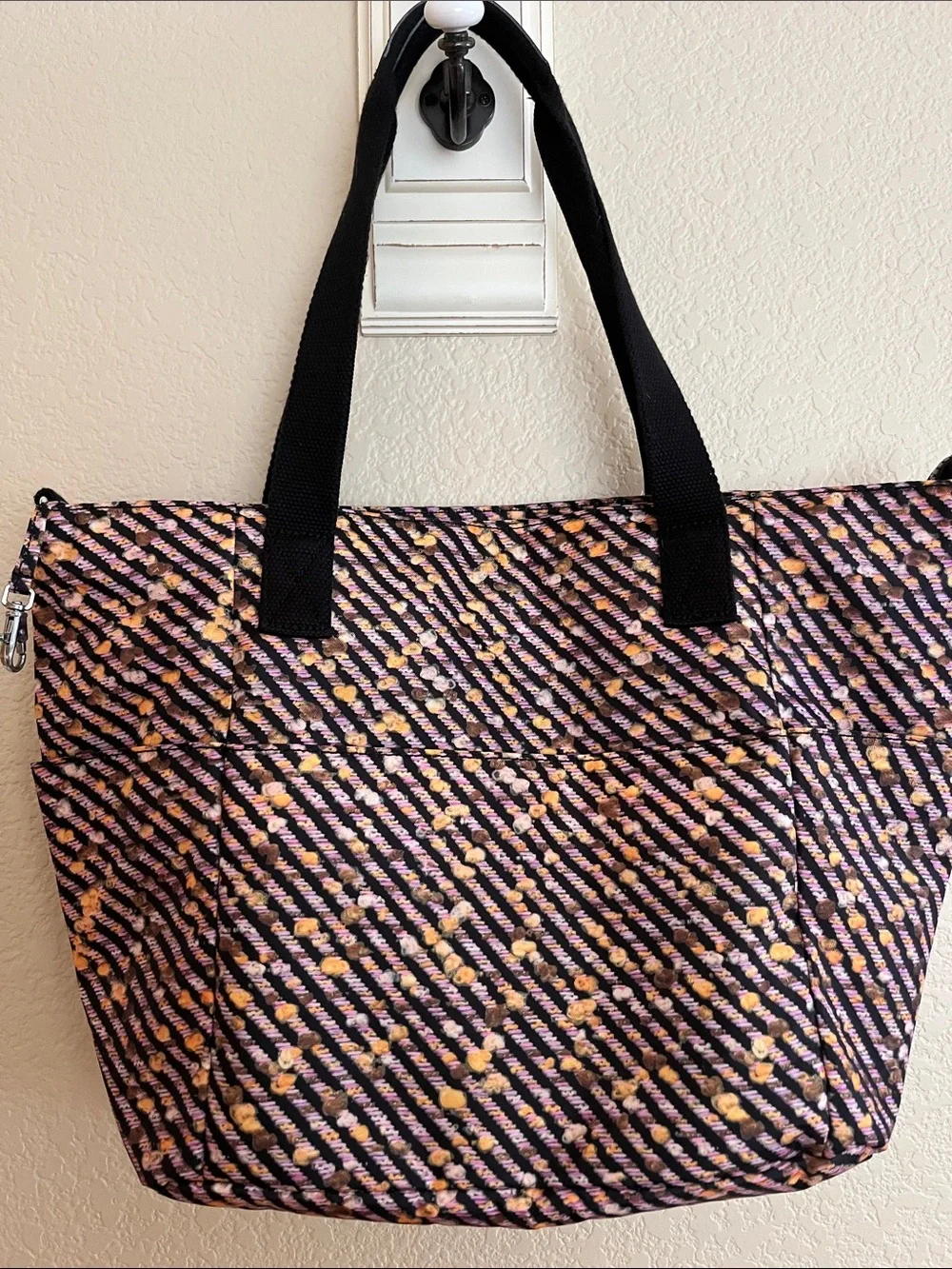 Large Kipling shopper tote with extra strap